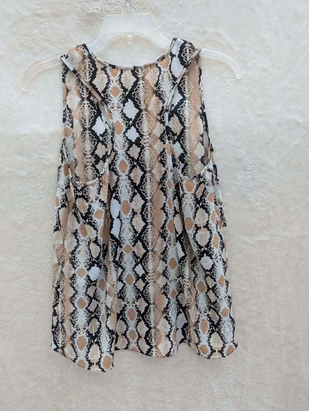 Three Eighty Two Snake Print Racerback Tank Top - Picture 3 of 3